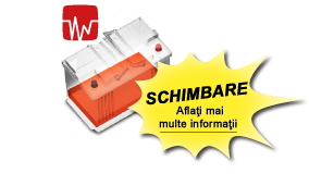 Bateria roșie înseamnă că bateria trebuie înlocuită