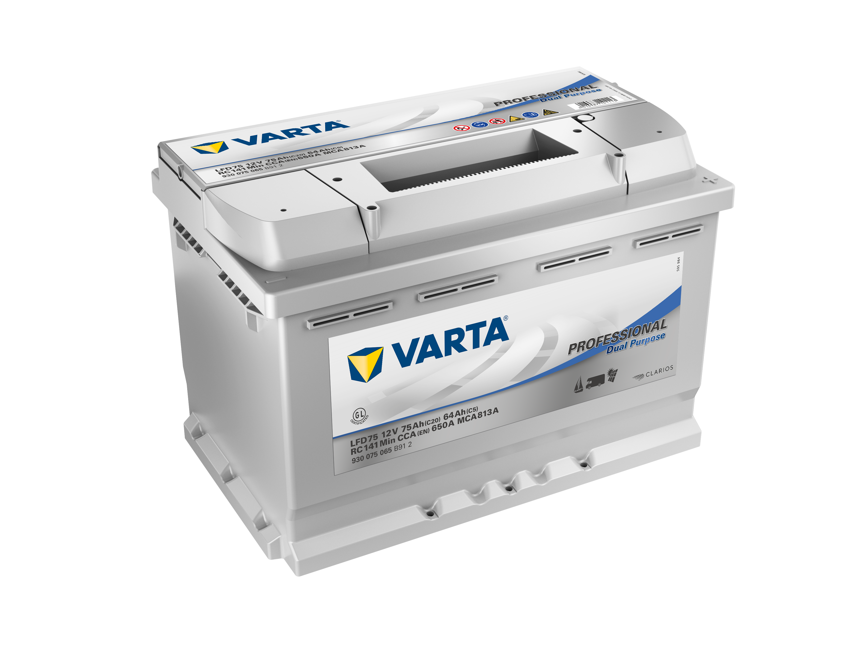 As baterias Professional Dual Purpose da VARTA® têm uma autodescarga mínima, o que as torna ideais para uso sazonal para autocaravanas, caravanas e barcos.