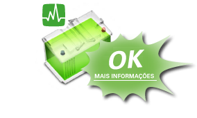 Uma bateria verde significa que está tudo bem